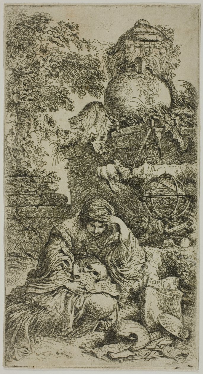 Melankoli av Giovanni Benedetto Castiglione