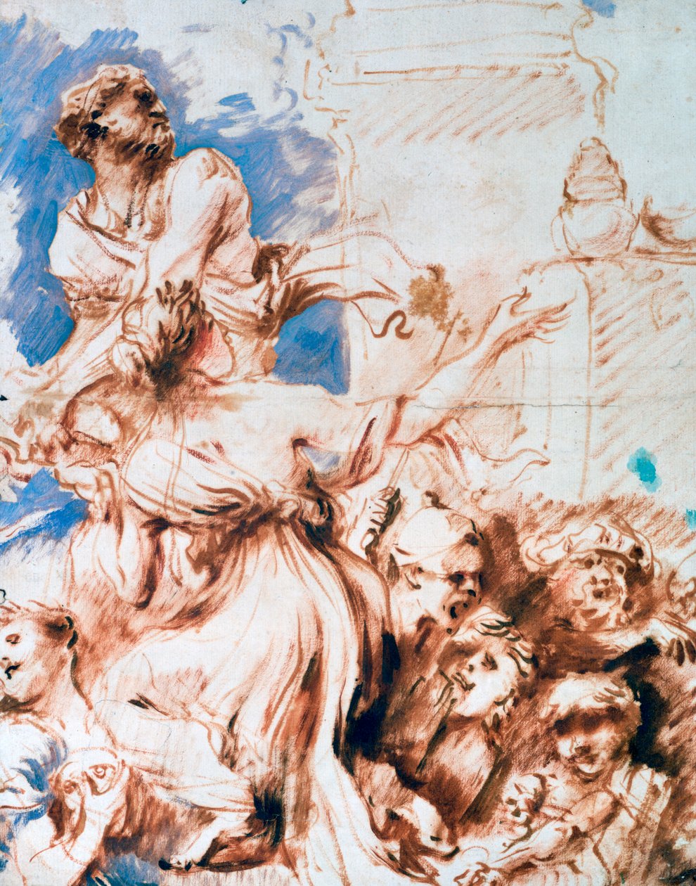 Pyrrha, c1635-1670 av Giovanni Benedetto Castiglione