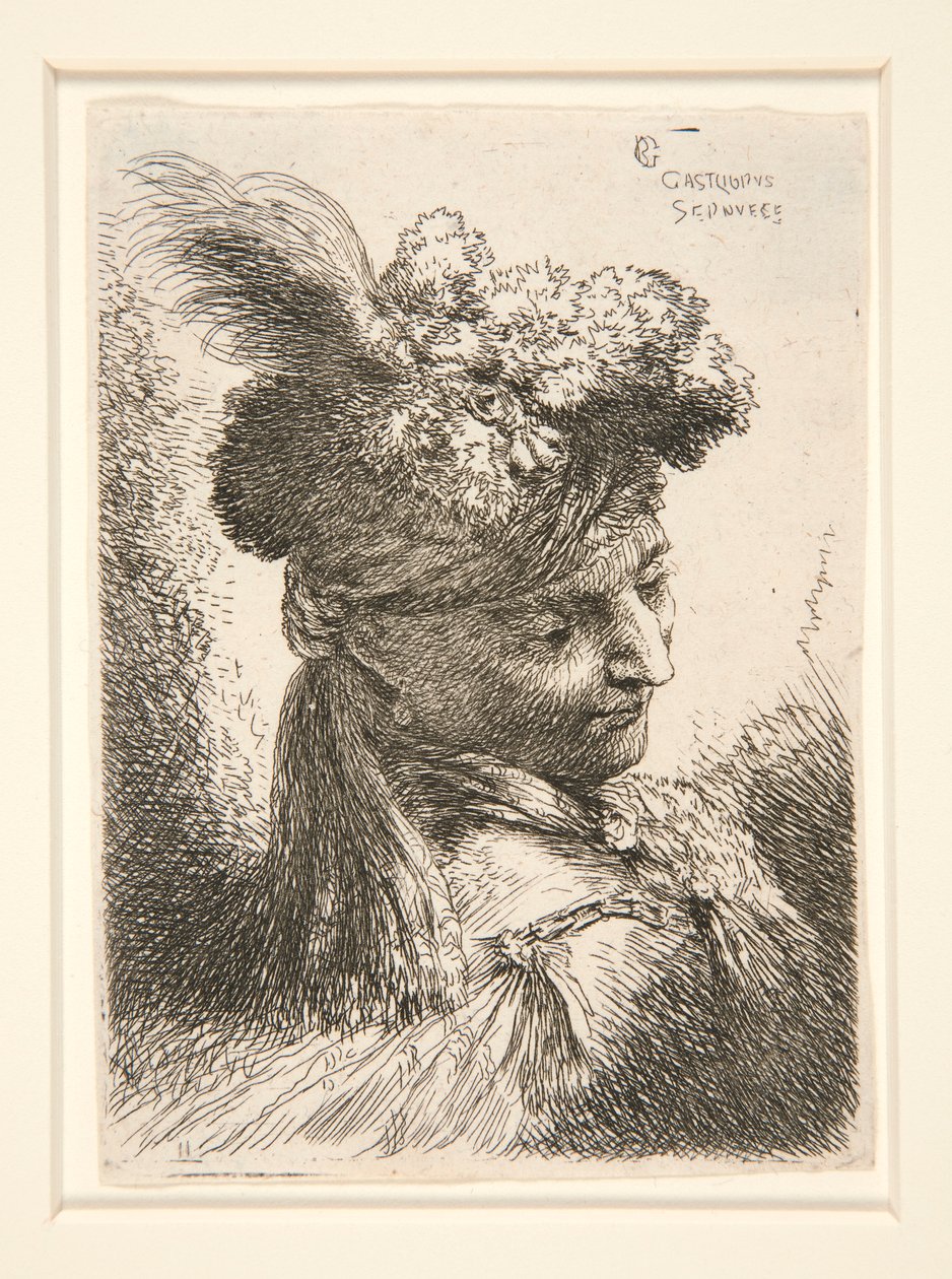 Young Man without a Beard, seen in 3/4 view, turned to right, looking down, from the series Les petites tetes, d   1347430   no       norwegian Successfully Translated  Original: Sokrates Taking The Poison Cup Translat: Sokrates Taking The Poison Cup 11464 av Giovanni Benedetto Castiglione