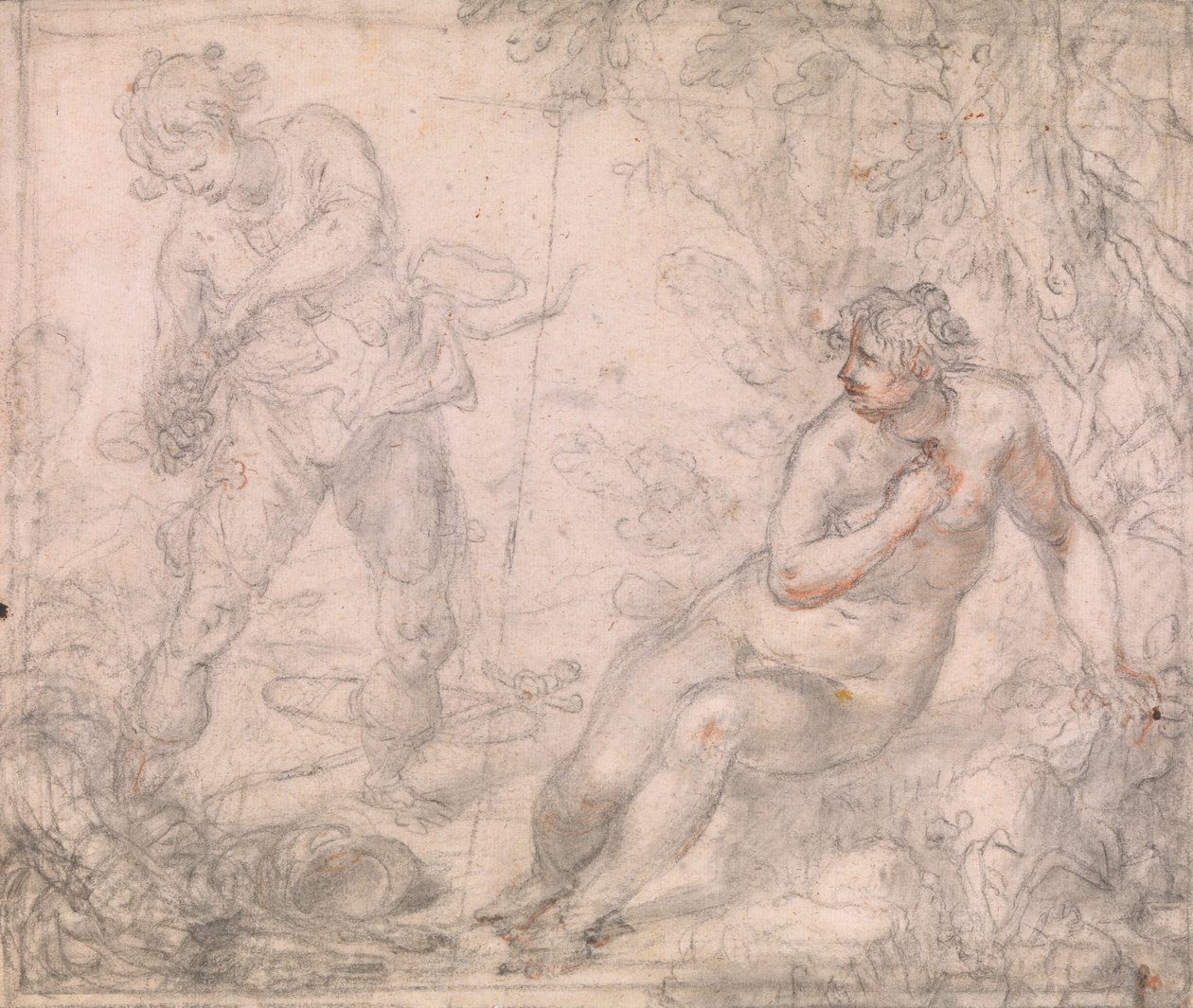 Ruggiero frigjør Angelica av Giovanni Biliverti