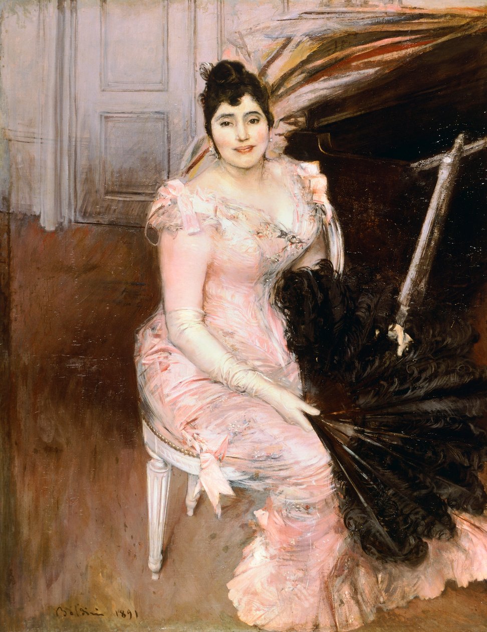 Argentinsk sanger, av Giovanni Boldini (1842-1931) av Giovanni Boldini