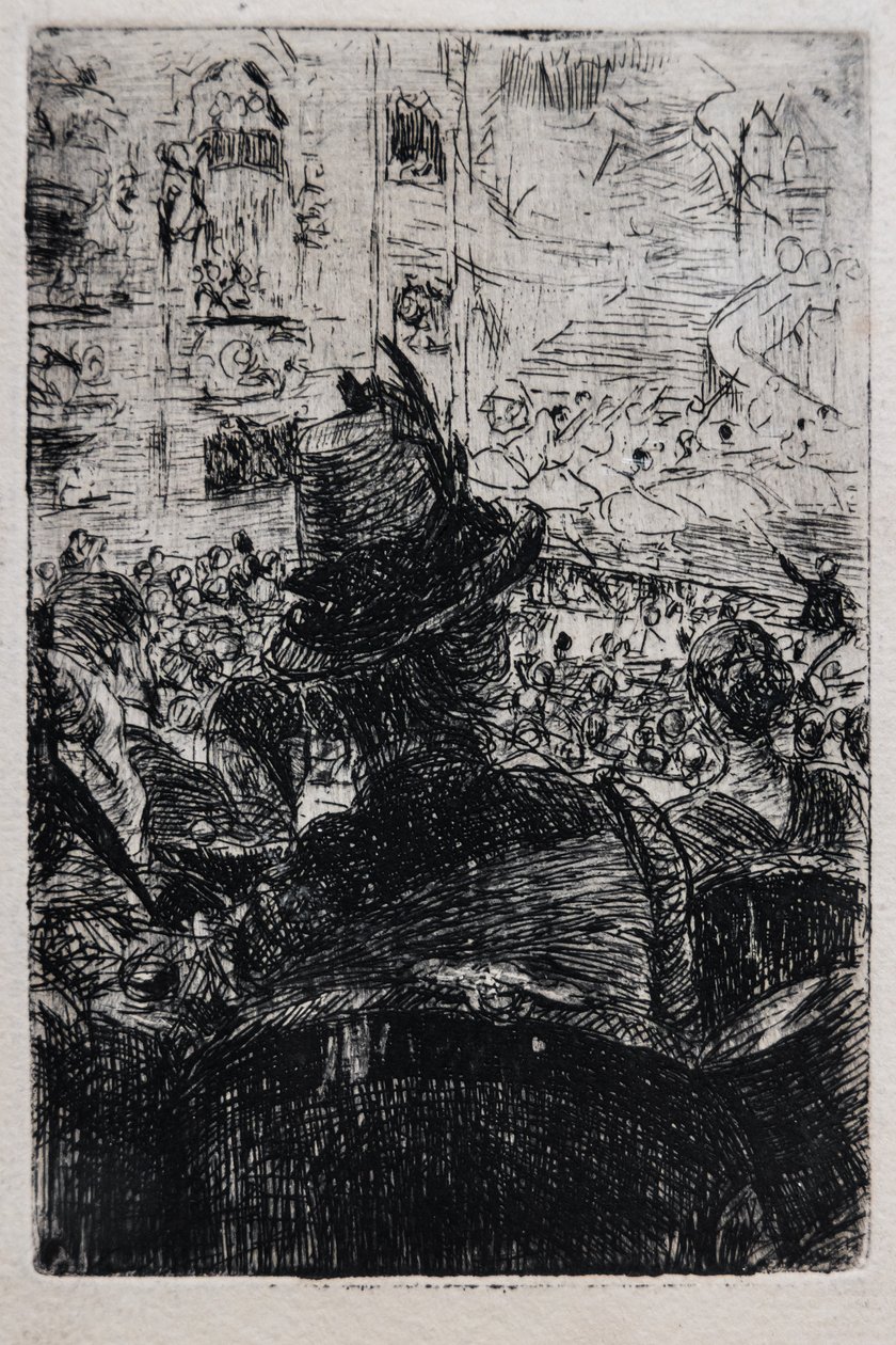 På Operaen i Paris, ca. 1880 (stripet på papir) av Giovanni Boldini