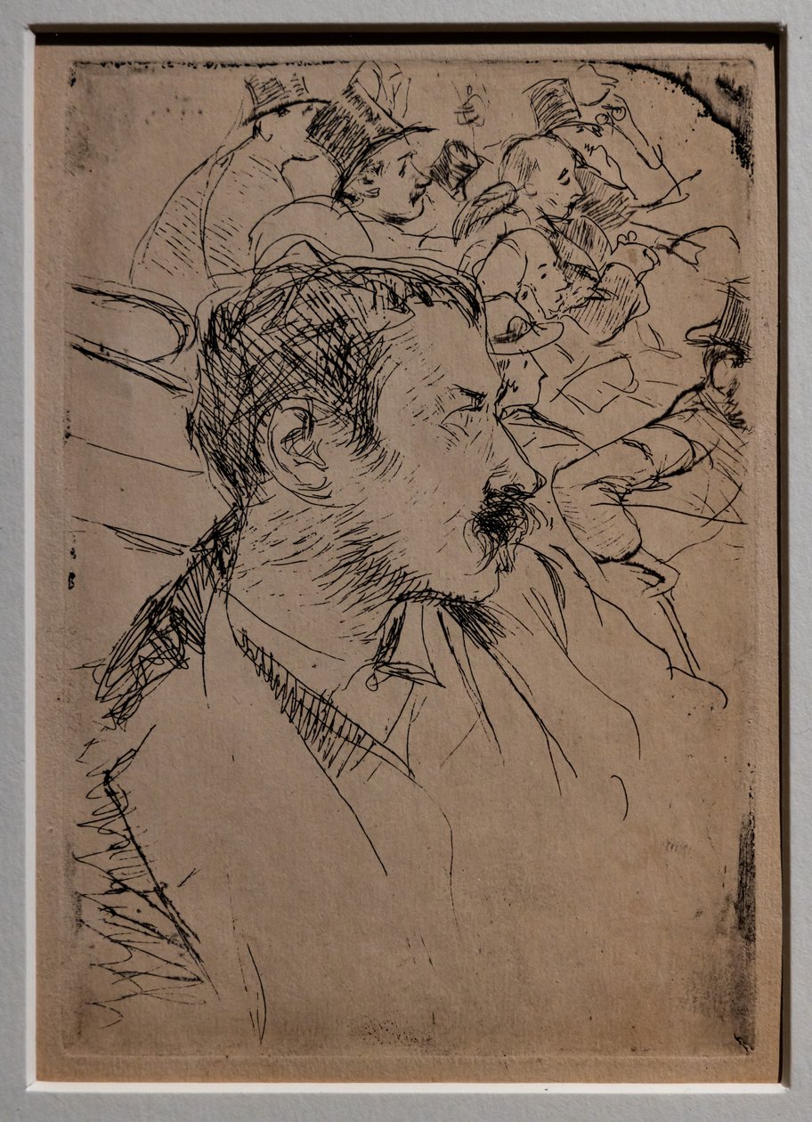 På Operaen i Paris, ca. 1880 (stripet på papir) av Giovanni Boldini