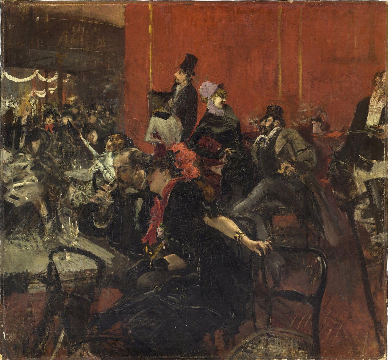 Festscene, ca. 1889 av Giovanni Boldini