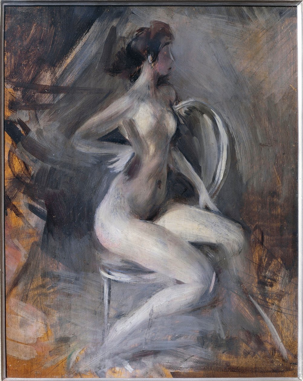 Italia, Ferrara, Dynamic Naken av Giovanni Boldini