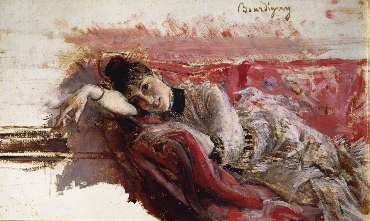 Italia, Firenze, Portrett av Alaide Banti av Giovanni Boldini