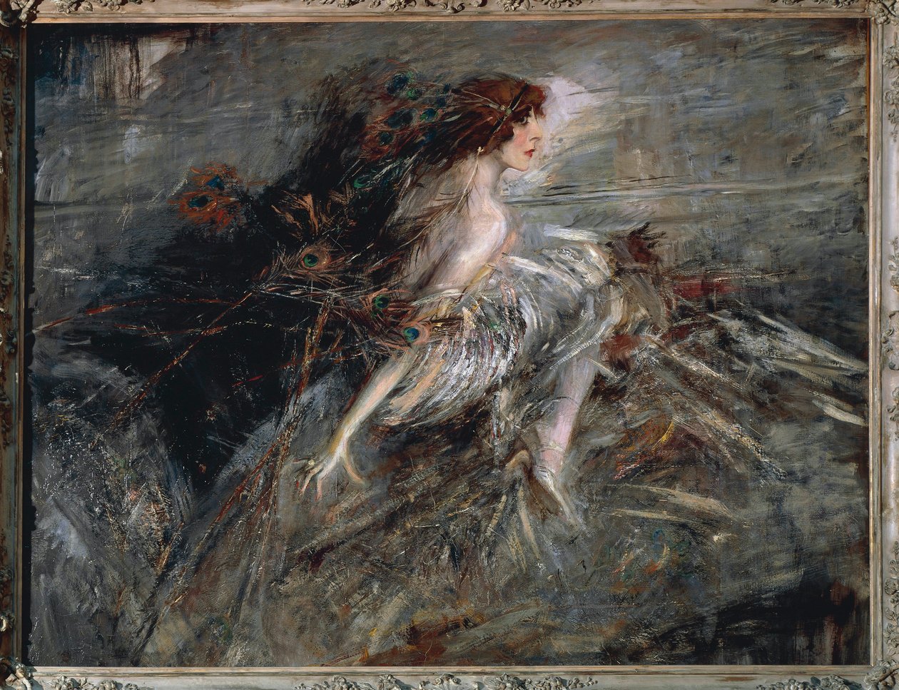 Italia, Roma, Portrett av Marchesa Luisa Casati av Giovanni Boldini
