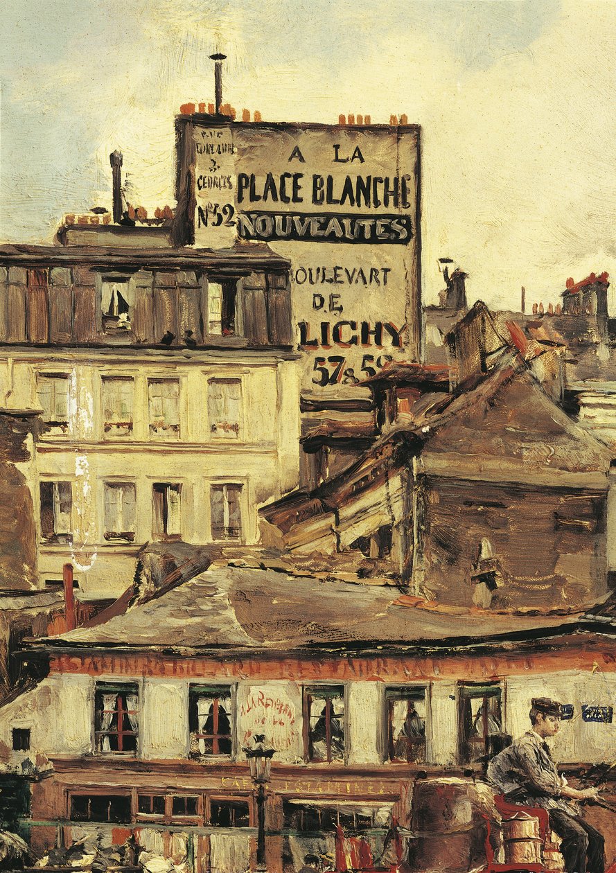 Italia, utsikt over Place Clichy i Paris av Giovanni Boldini