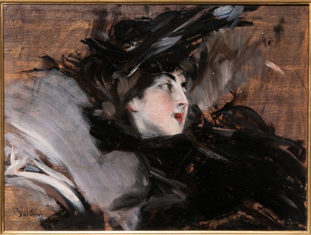 Dame med panser av Giovanni Boldini