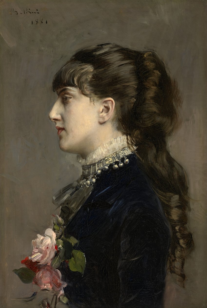 Madame Celine Leclanché, 1881 av Giovanni Boldini