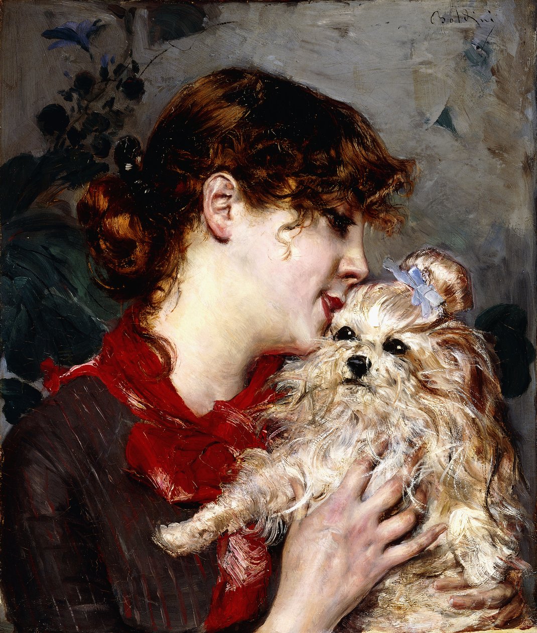 Madame Rejane, ca. 1885 av Giovanni Boldini