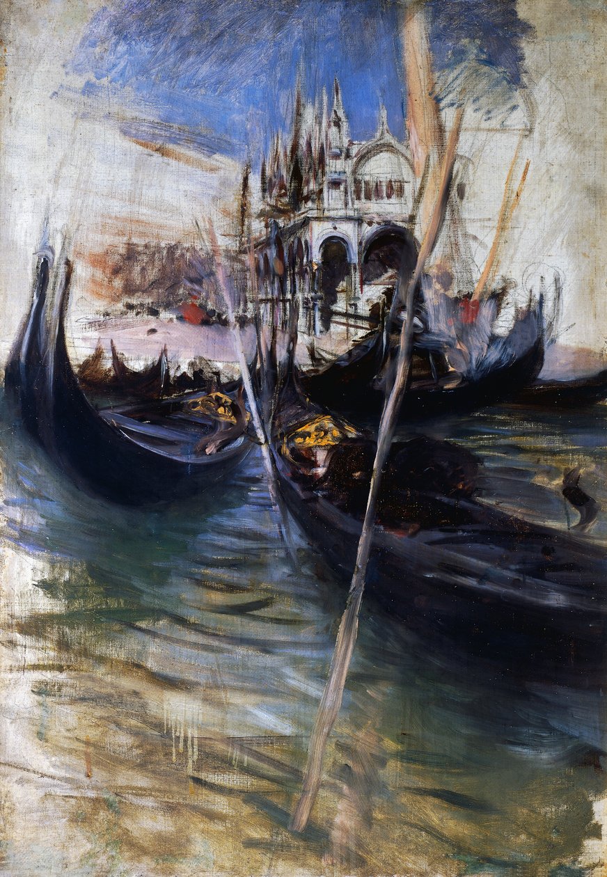 Pier og San Marco i Venezia av Giovanni Boldini