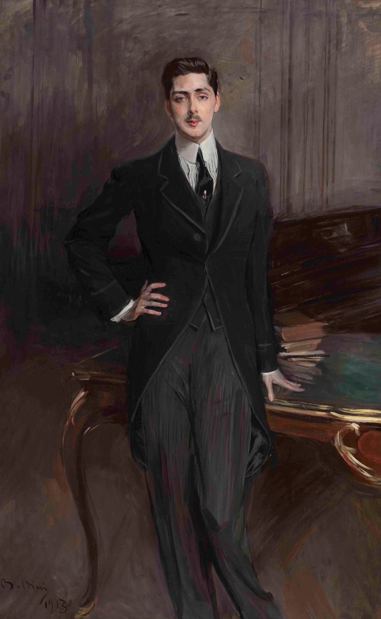 Portrett av grev Sergey Platonovich Zubov 1881-1964, 1913. av Giovanni Boldini