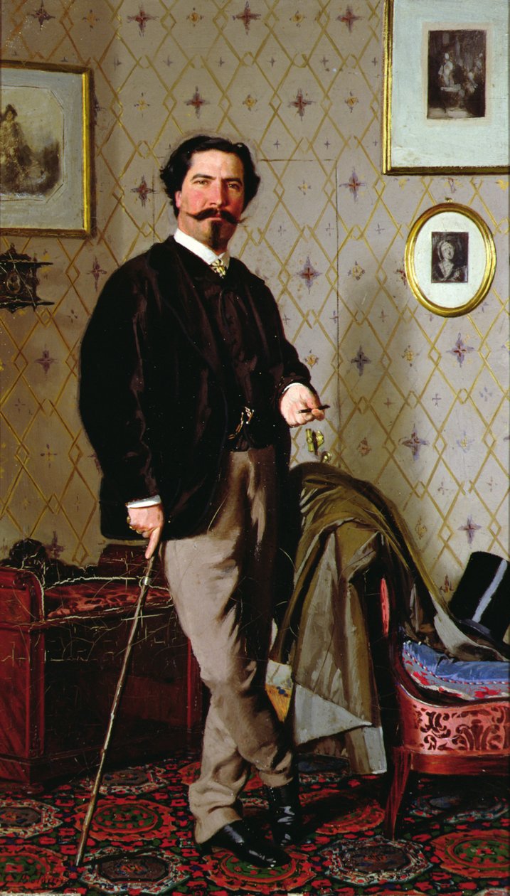 Portrett av Cristiano Banti (1824-1904) (olje på lerret) av Giovanni Boldini