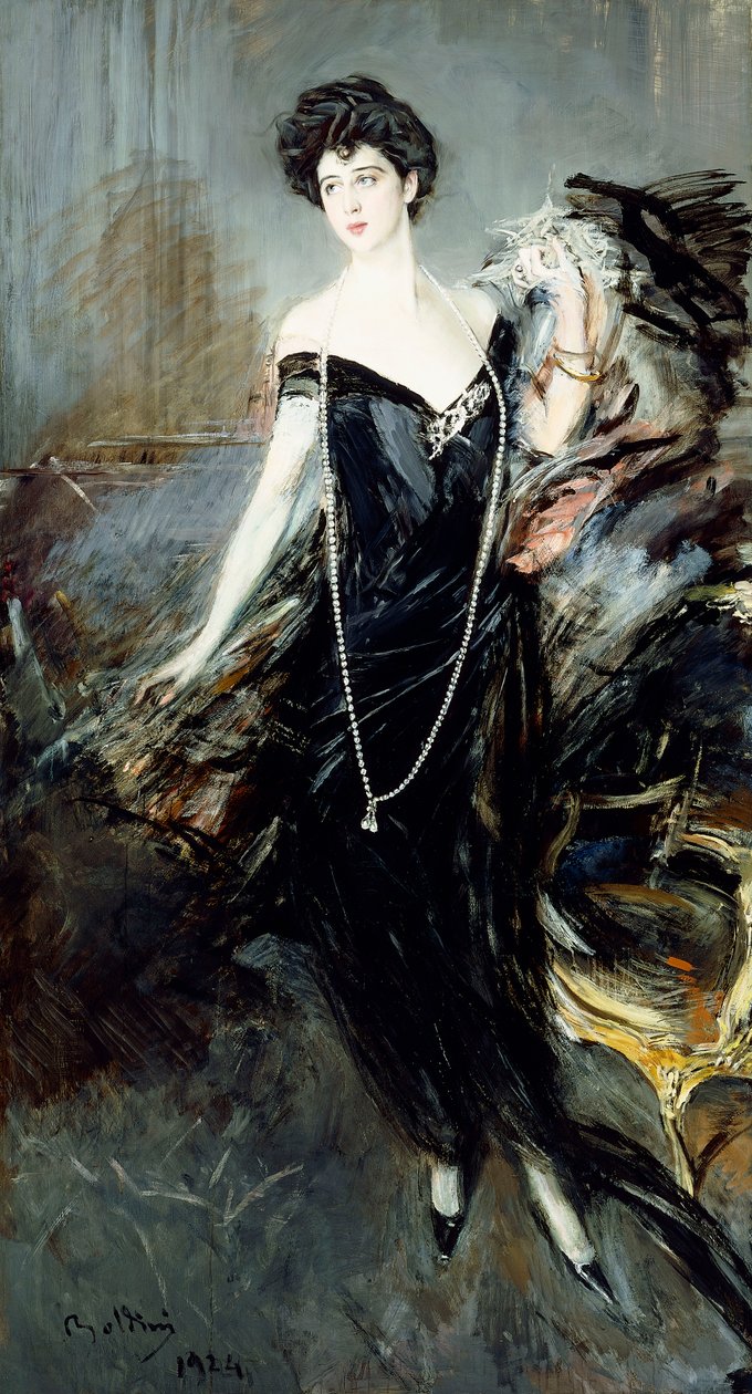 Portrett av Donna Franca Florio, 1924 av Giovanni Boldini