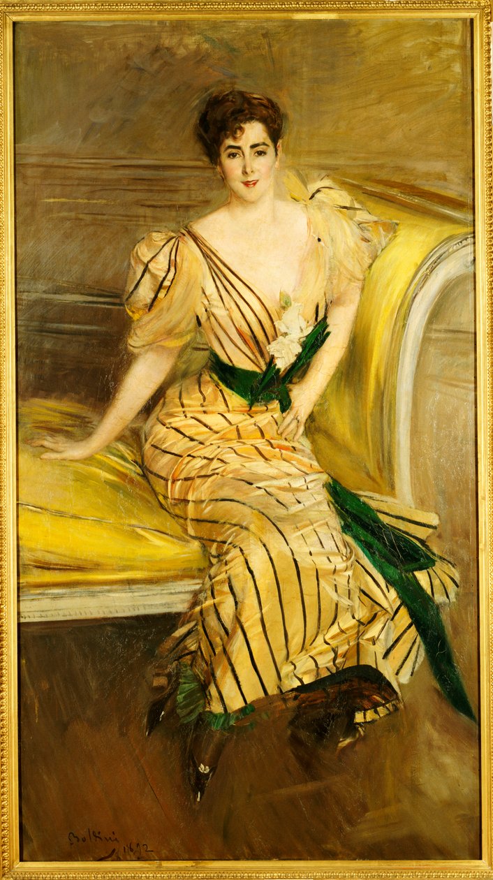 Portrett av Madame Josephina Alvear de Errazuriz, 1892 av Giovanni Boldini