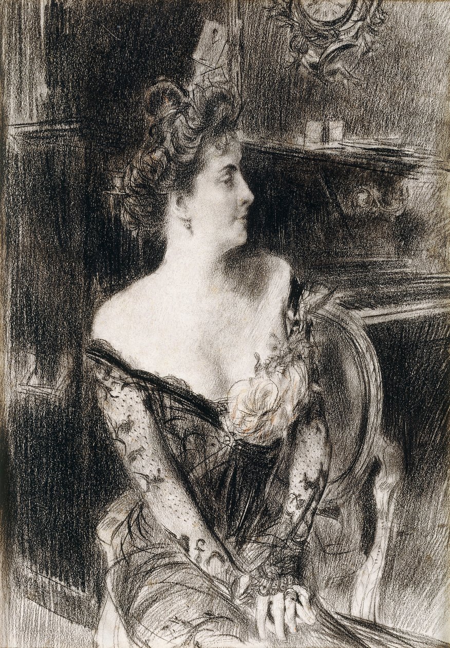 Portrett av Madame X, ca. 1901-1902 av Giovanni Boldini