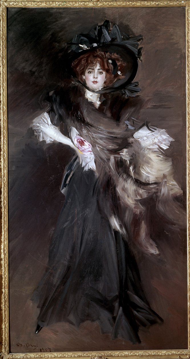 Portrett av Mademoiselle Lantelme av Giovanni Boldini