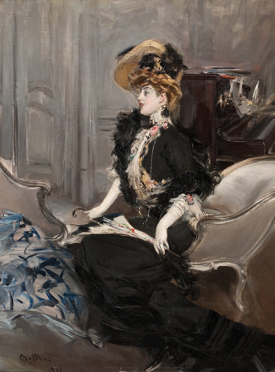 Portrett av Mme. R.L., 1901. av Giovanni Boldini