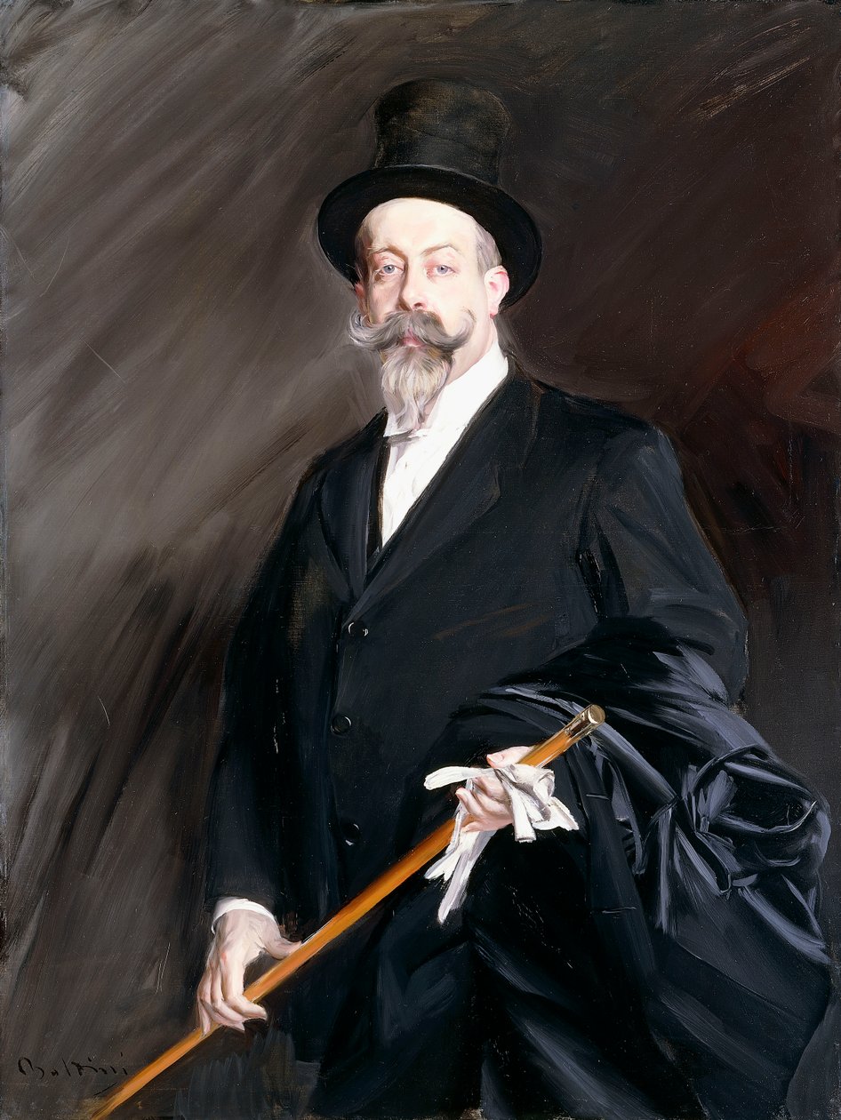 Portrett av Willy, forfatteren, Henri Gauthier-Villars, av Giovanni Boldini