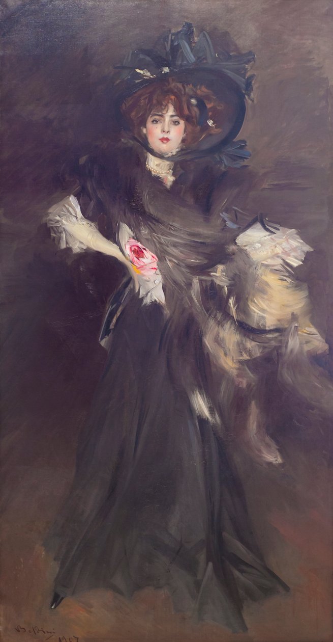 Portrett av mademoiselle Lantelme av Giovanni Boldini