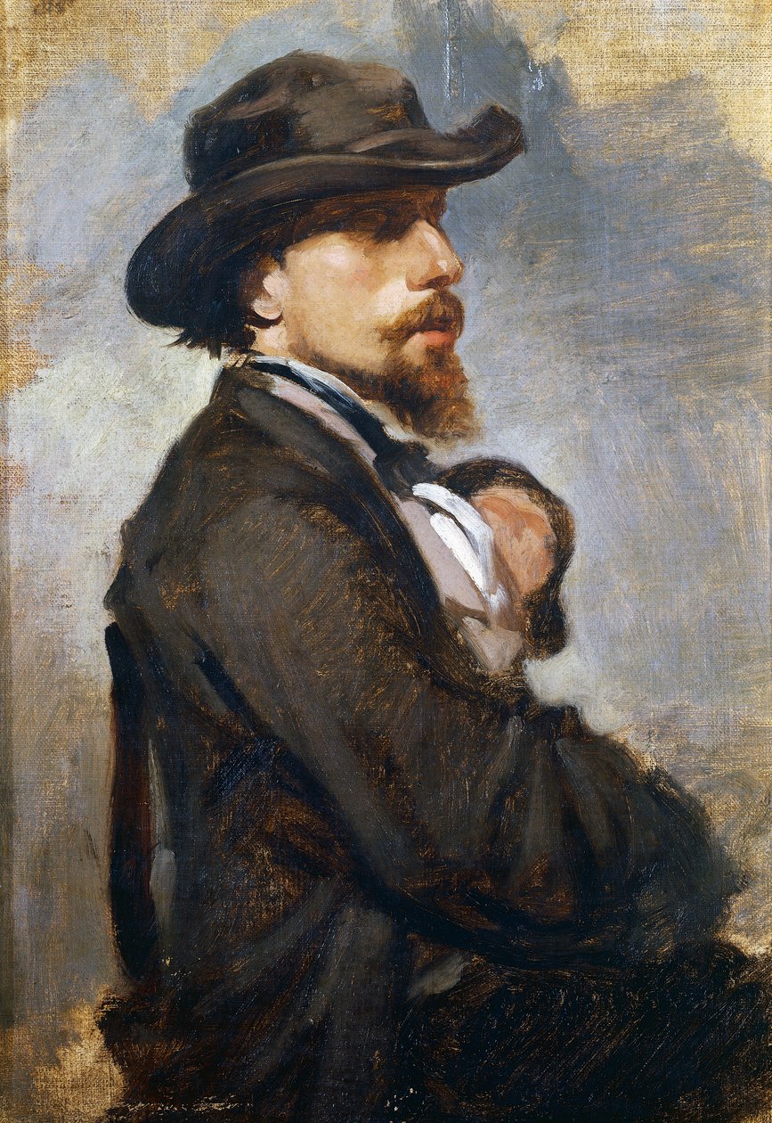 Portrett av den italienske maleren Vincenzo Cabianca (1827-1902) av Giovanni Boldini