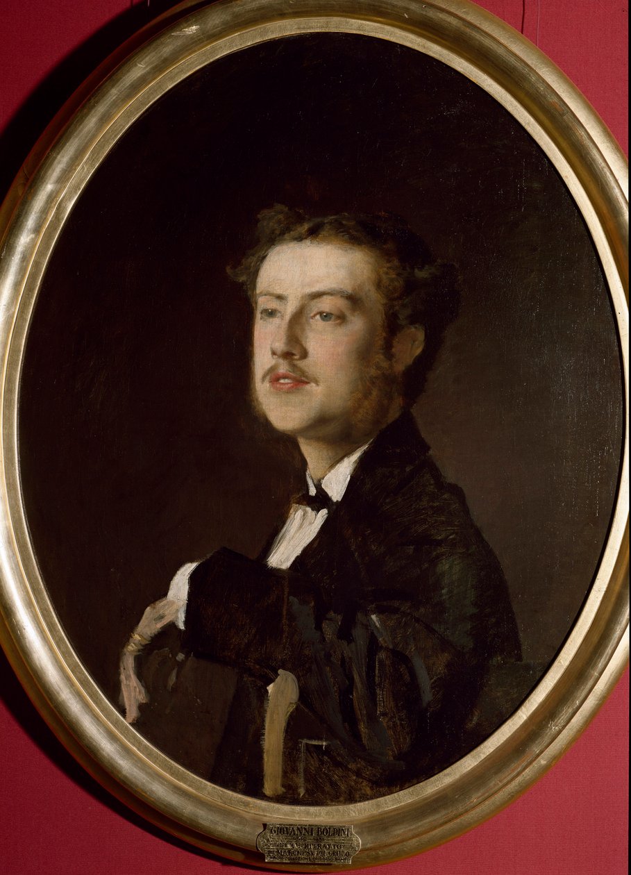 Portrett av markisen Giuliano Capranica del Grillo, ca. 1870 (maleri) av Giovanni Boldini