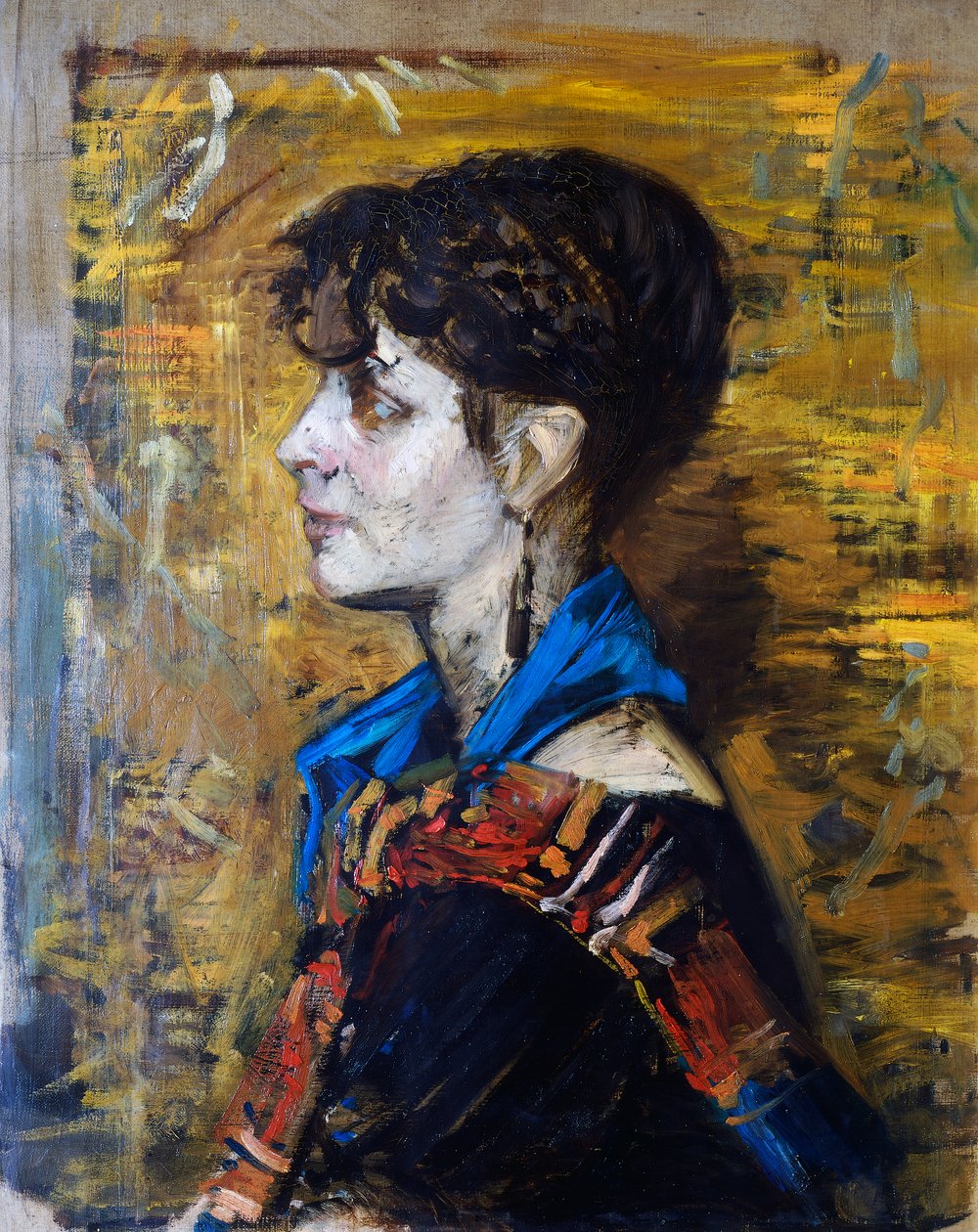 Portrett av kvinnen eller sigøynerkvinnen av Giovanni Boldini