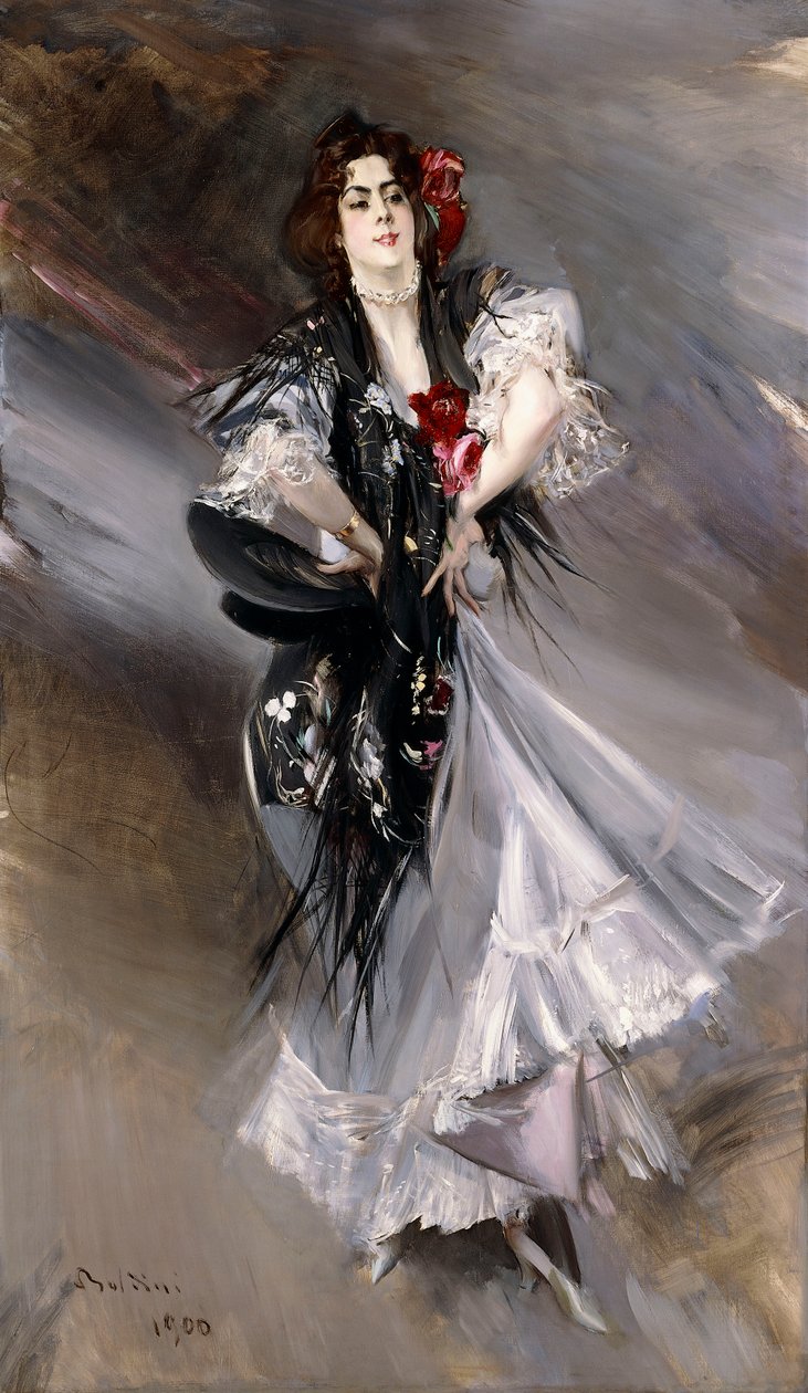 Portrett av Anita de la Feria, den spanske danseren, 1900 av Giovanni Boldini
