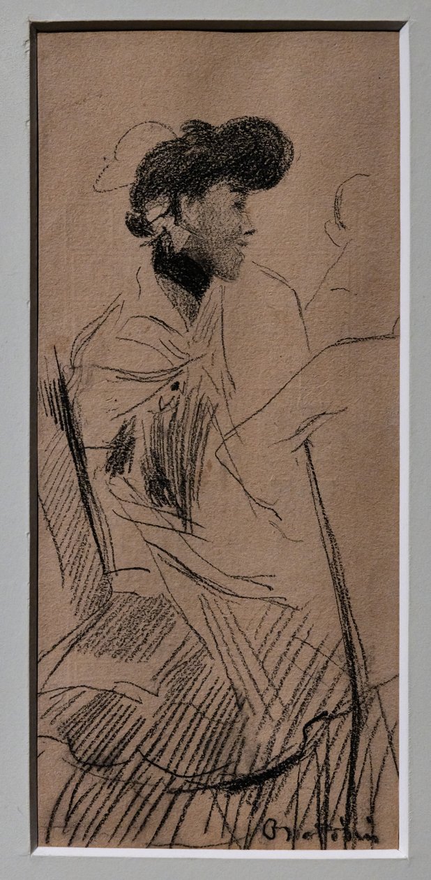 Sittende elegant kvinne av Giovanni Boldini