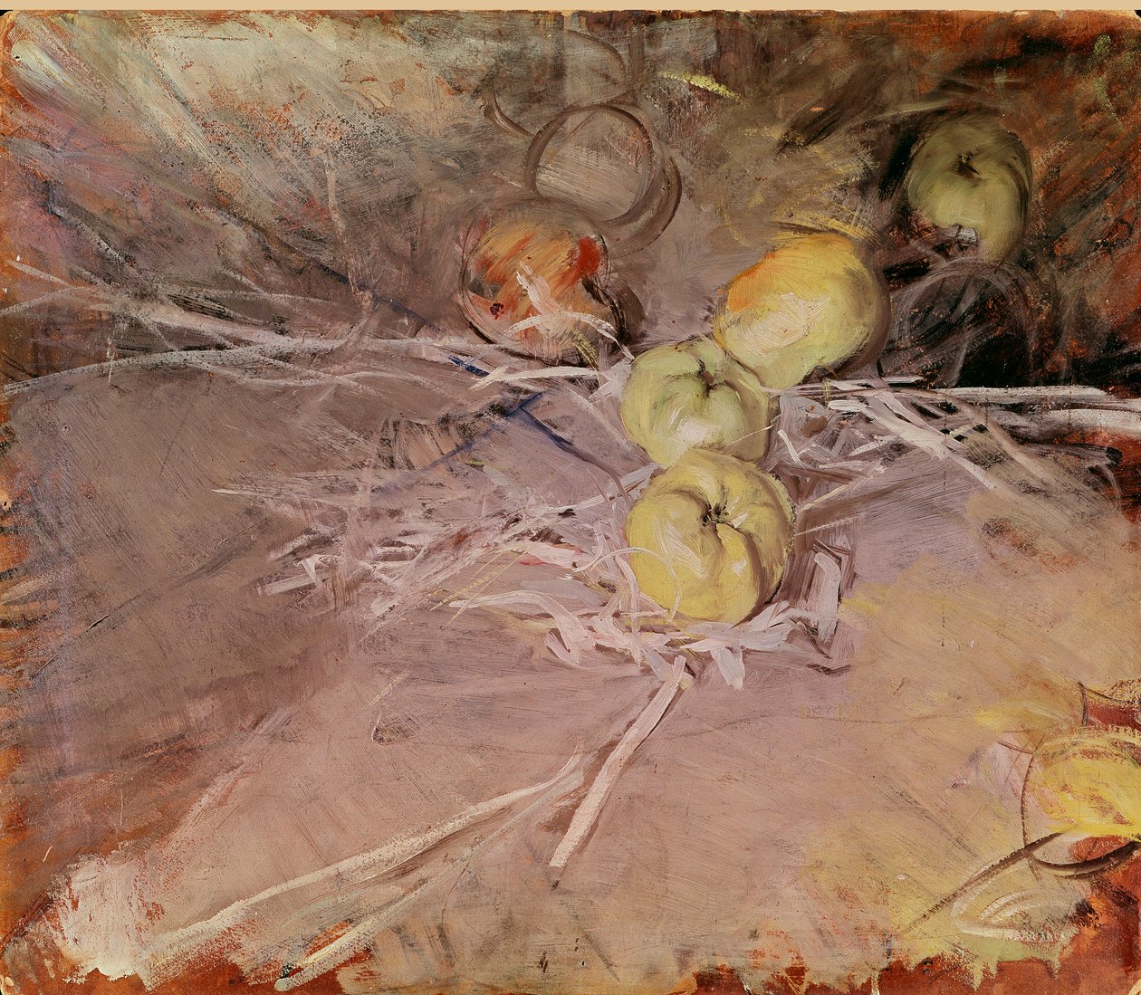 Stilleben av epler Calville-maleri av Giovanni Boldini av Giovanni Boldini
