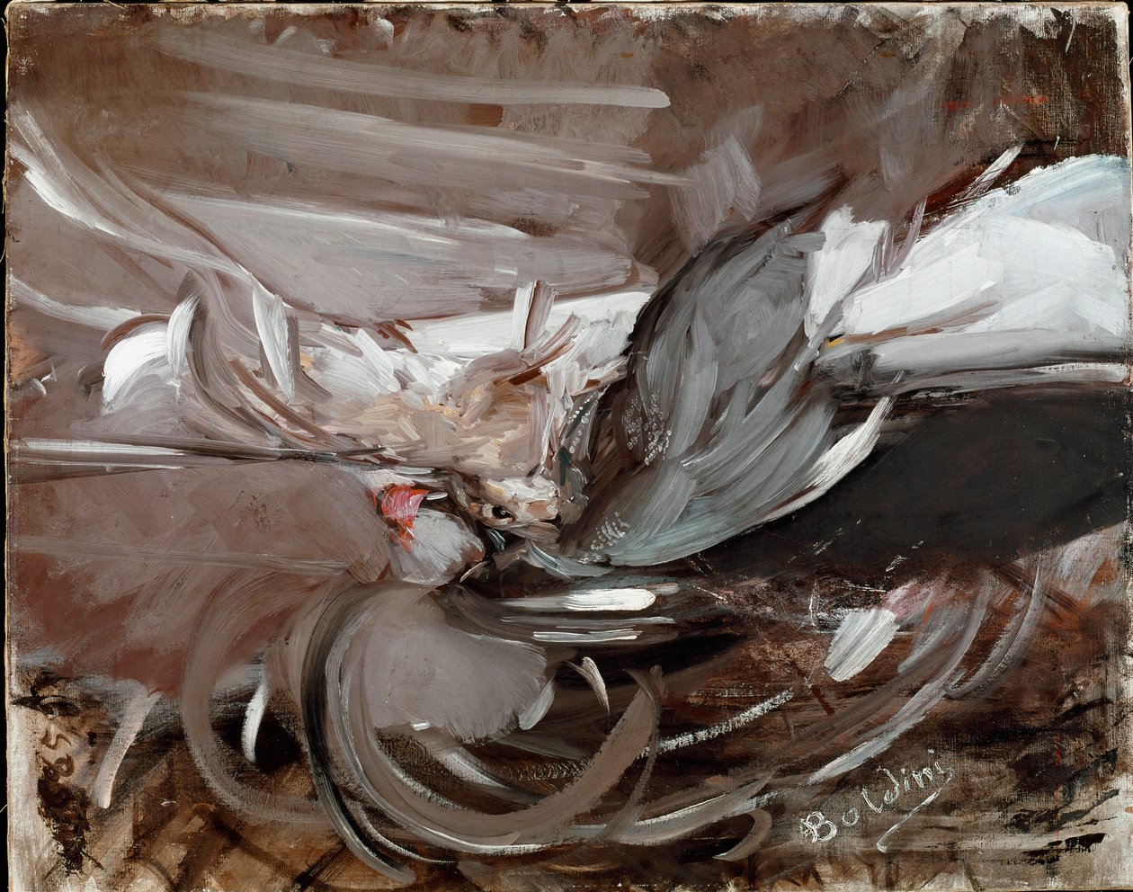 Stilleben med viltmaleri av Giovanni Boldini (1842-1931) 1911 Dim.75x93 cm Pistoia, Boldini Collection av Giovanni Boldini