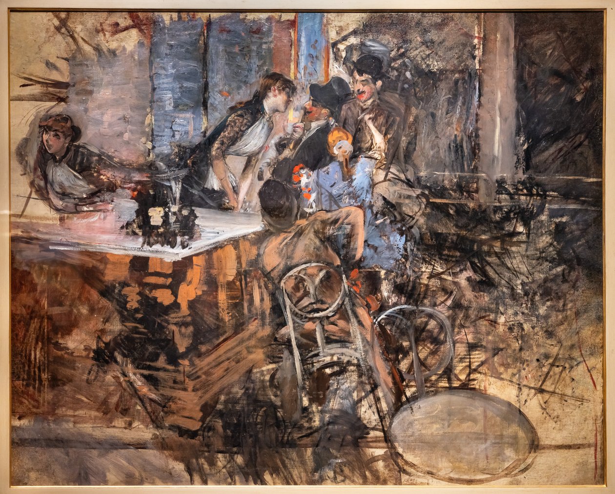 Baren på Folies Bergère av Giovanni Boldini