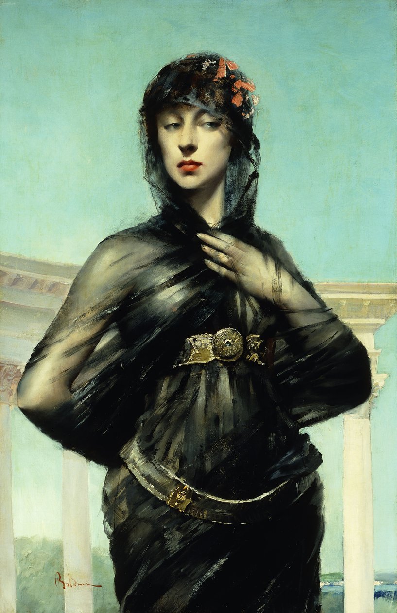 Det svarte sløret, av Giovanni Boldini