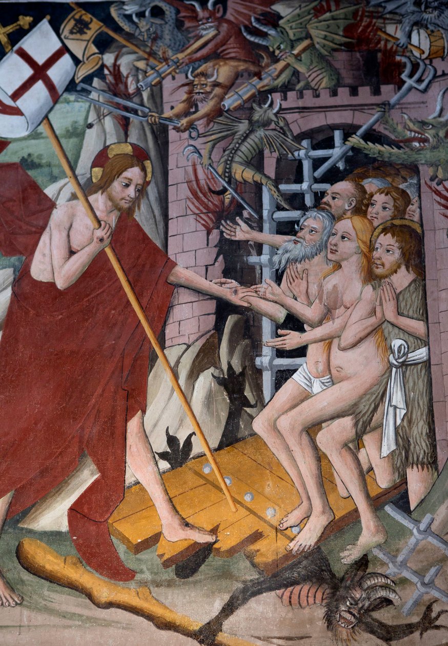 Nedstigning til helvete, ca. 1492 av Giovanni Canavesio