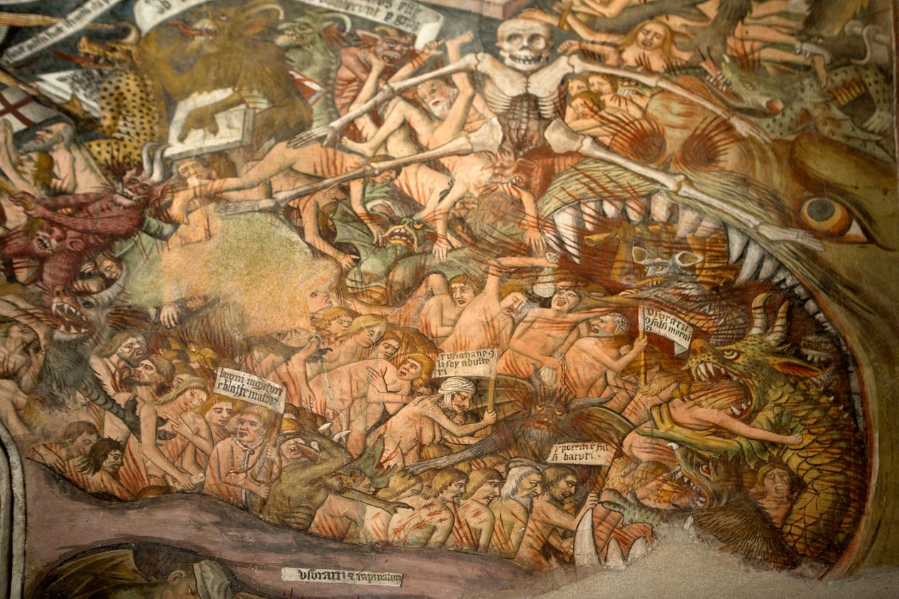 Siste dom, ca. 1492 (detalj av 3702475) av Giovanni Canavesio