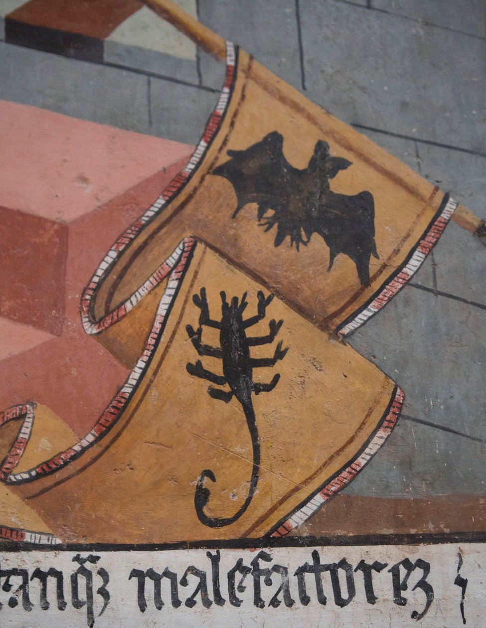 Siste dom, detalj, ca. 1492 (fresco) av Giovanni Canavesio