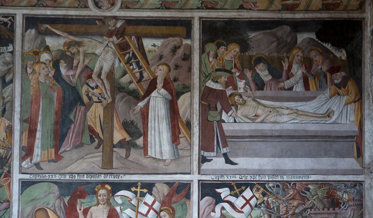 Scener fra Kristi lidenskap, ca. 1492 (fresco) av Giovanni Canavesio
