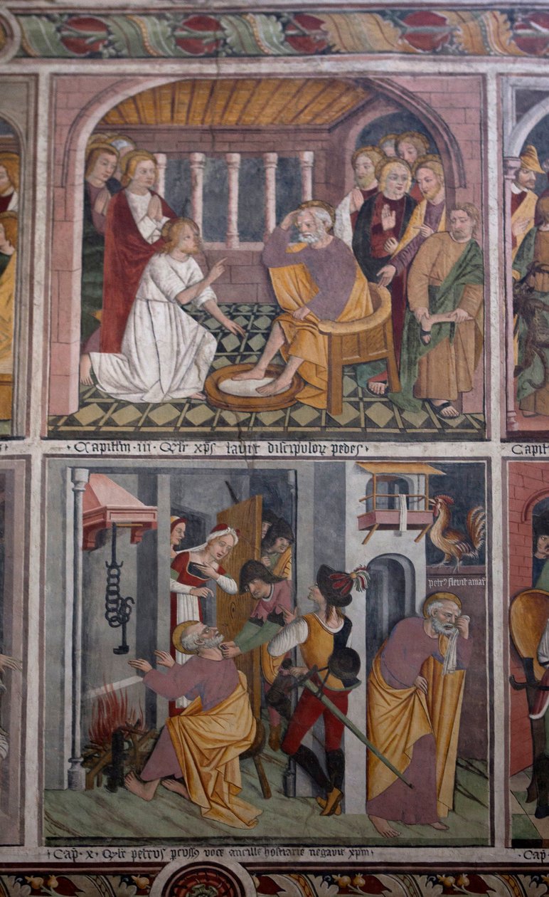 Scener fra Kristi liv, ca. 1492 (fresco) av Giovanni Canavesio