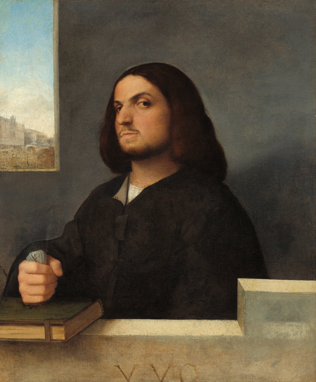Portrett av en venetiansk gentleman, ca. 15101515. av Giovanni Cariani