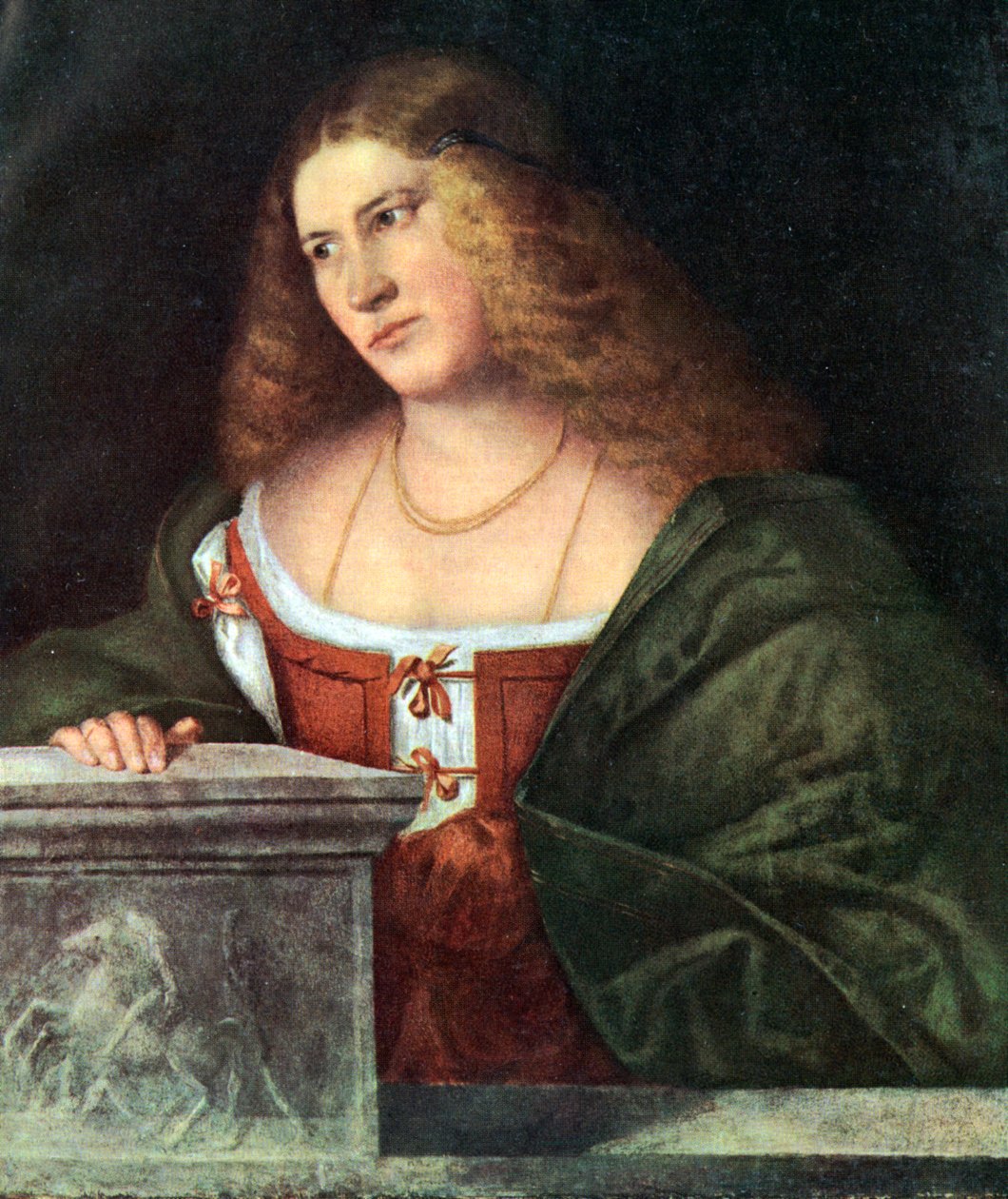 Portrett av en kvinne, 1485-1547, 1930. av Giovanni de Busi Cariani