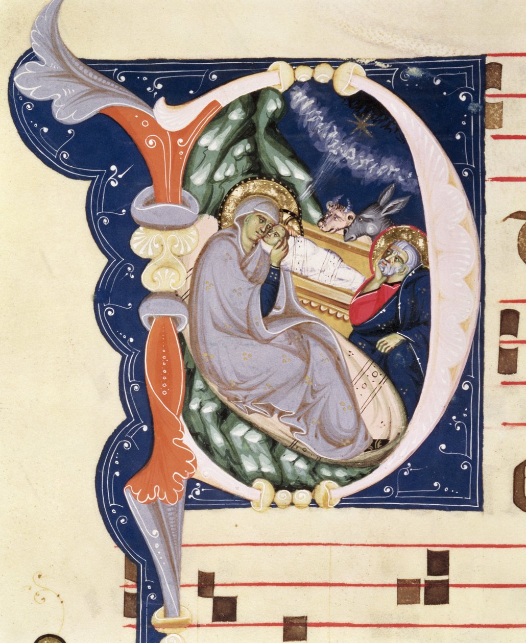 Ms 561 f.31v Historikert initial 