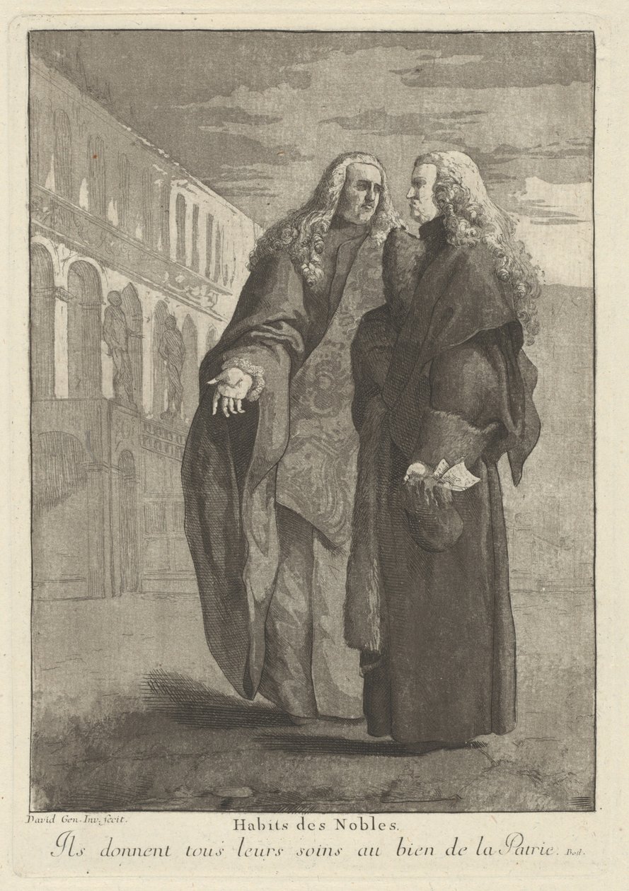 Habits des nobles (Dress of the Noblemen) av Giovanni David