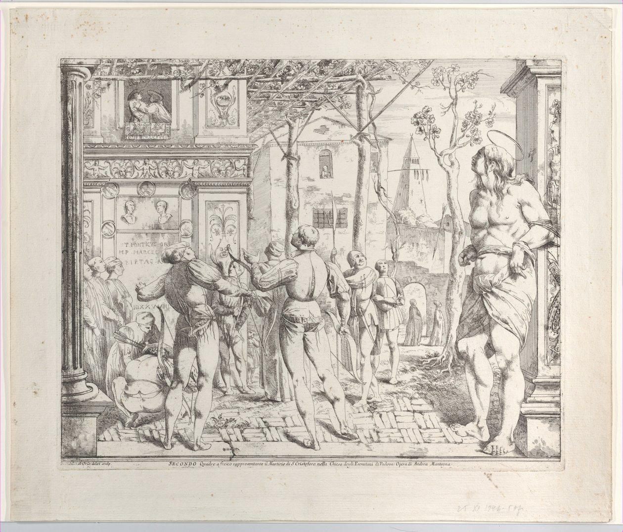 The Martyrdom of Saint Christopher, Secondo Quadro, 1776. av Giovanni David