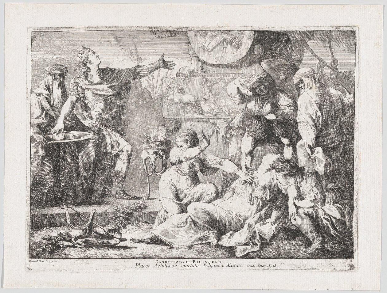 The Sacrifice of Polyxena, 1776. av Giovanni David