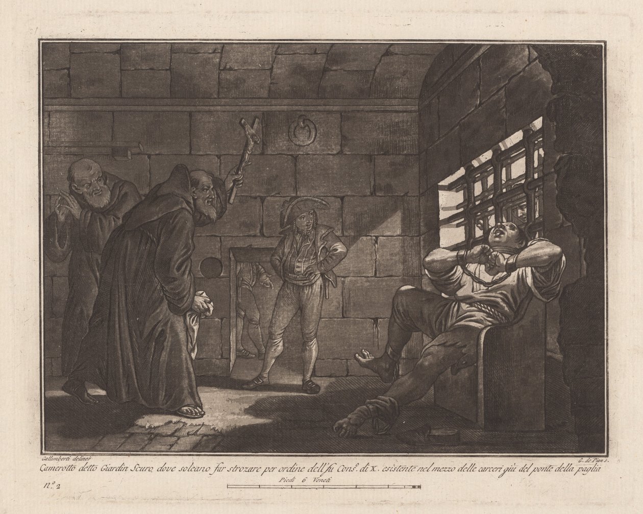 "Giardin Scuro," for henrettelser av Strangling av Giovanni De Pian, after Francesco Galimberti