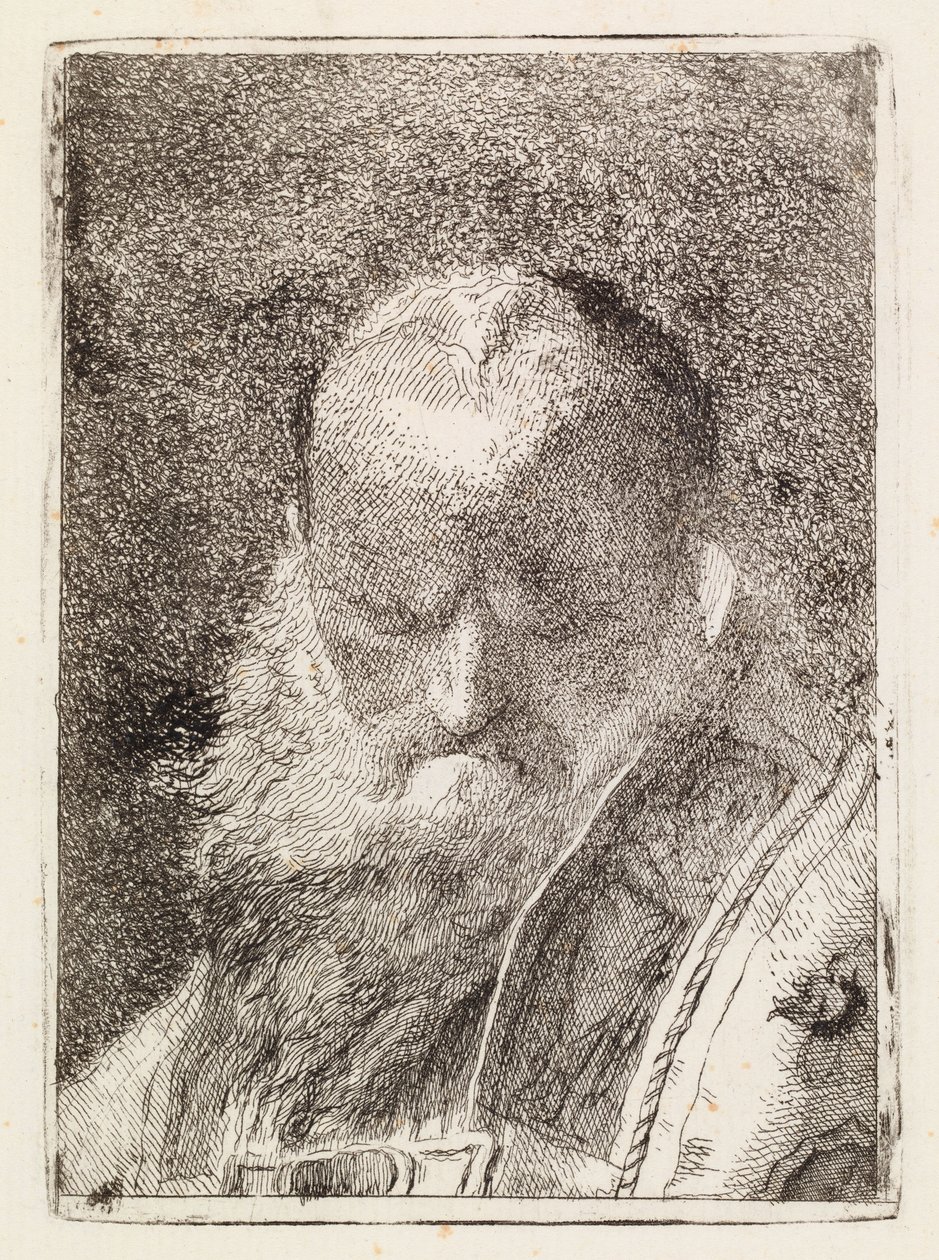 En biskop (hodet av en gammel mann) av Giovanni Domenico Tiepolo
