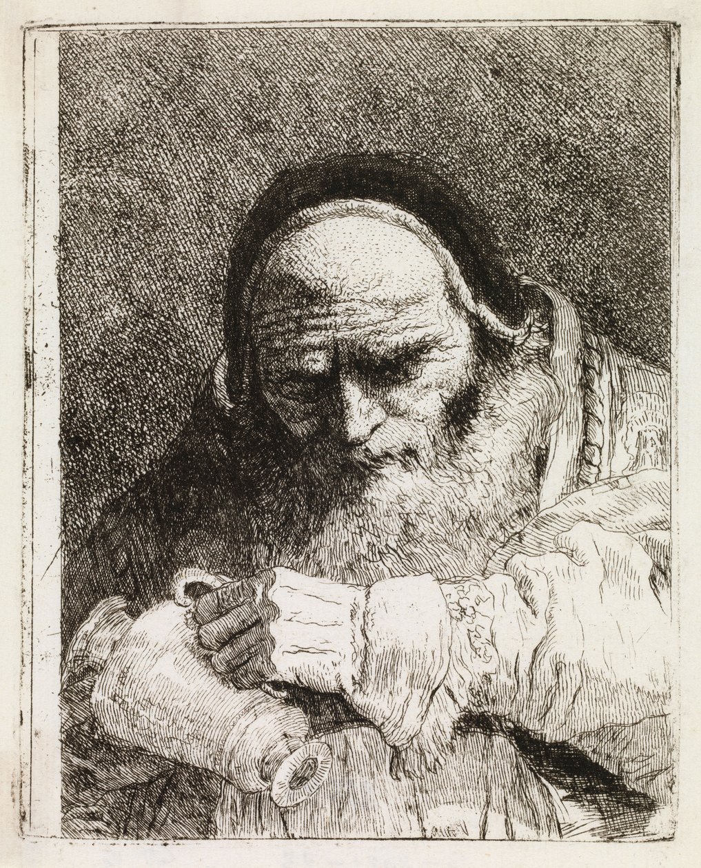 En pave som holder en kanne av Giovanni Domenico Tiepolo