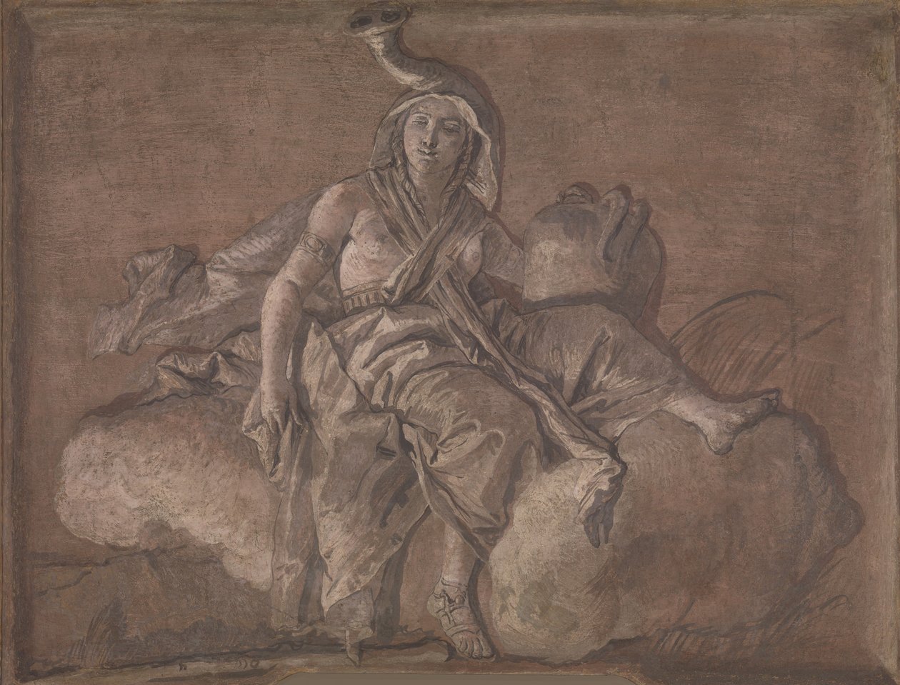 Afrika. av Giovanni Domenico Tiepolo