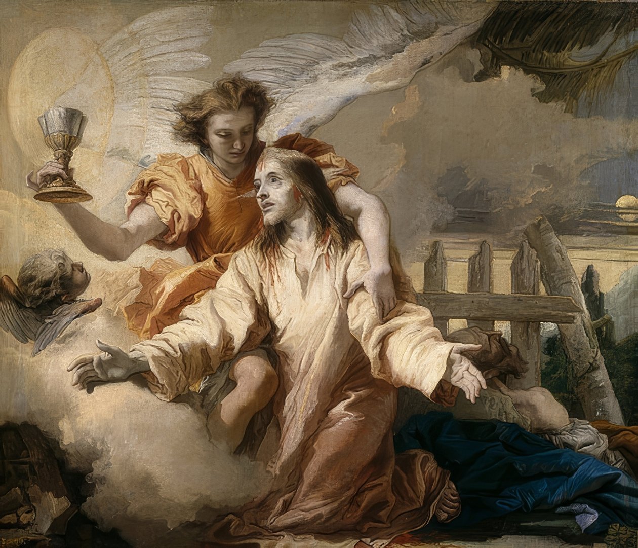 Kristus på Oljeberget. 1772 av Giovanni Domenico Tiepolo
